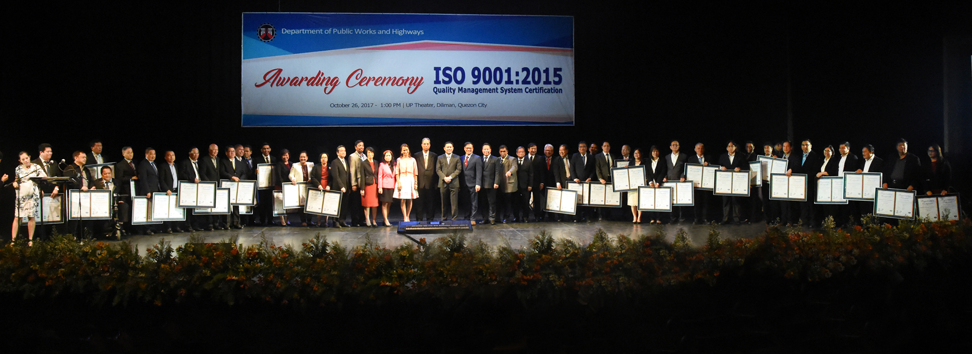 Dpwh Gets 100 Iso 9001 15 Certification Department Of Public Works And Highways